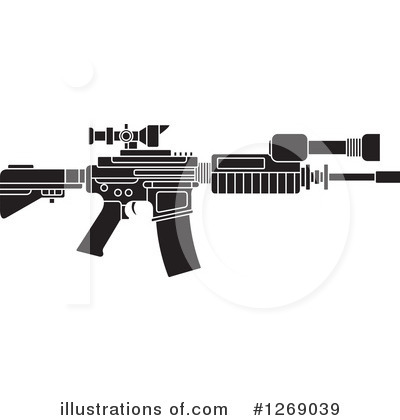 Royalty-Free (RF) Gun Clipart Illustration by Lal Perera - Stock Sample #1269039