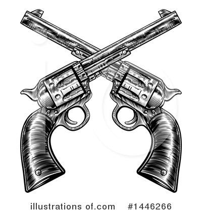 Pistol Clipart #1446266 by AtStockIllustration