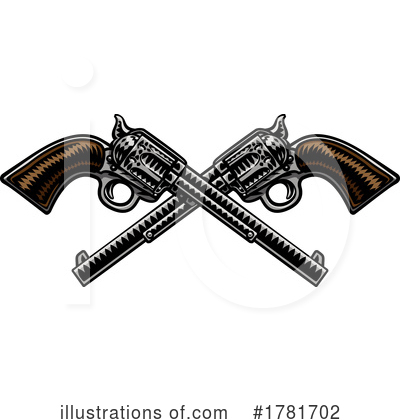 Pistol Clipart #1781702 by AtStockIllustration