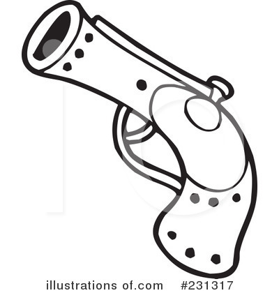 Royalty-Free (RF) Gun Clipart Illustration by visekart - Stock Sample #231317