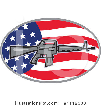 Royalty-Free (RF) Guns Clipart Illustration by patrimonio - Stock Sample #1112300