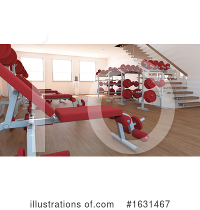 Royalty-Free (RF) Gym Clipart Illustration by KJ Pargeter - Stock Sample #1631467