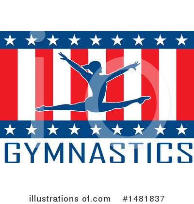 Royalty-Free (RF) Gymnastics Clipart Illustration by Johnny Sajem - Stock Sample #1481837