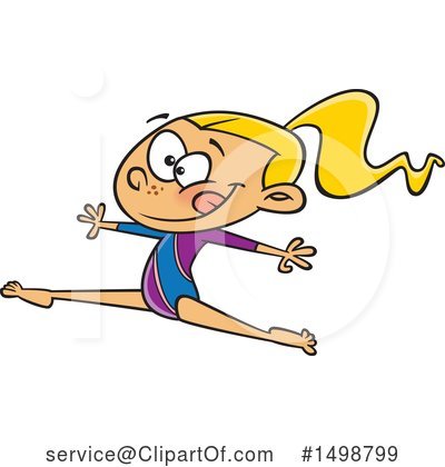 Gymnast Clipart #1498799 by toonaday