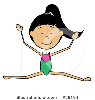 Royalty-Free (RF) Gymnastics Clipart Illustration by Pams Clipart - Stock Sample #89194