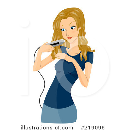 Royalty-Free (RF) Hair Care Clipart Illustration by BNP Design Studio - Stock Sample #219096
