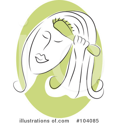 Royalty-Free (RF) Hair Clipart Illustration by Prawny - Stock Sample #104085