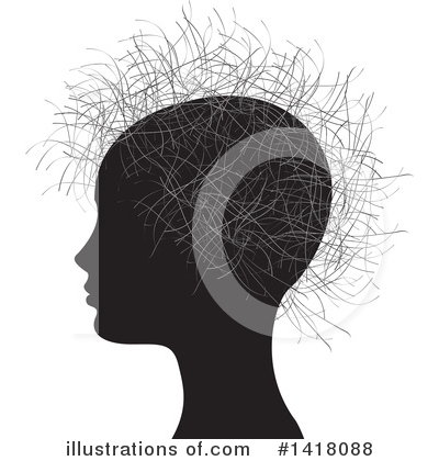Royalty-Free (RF) Hair Clipart Illustration by Lal Perera - Stock Sample #1418088