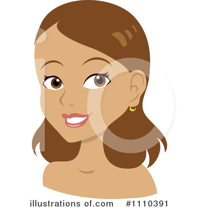 Royalty-Free (RF) Hair Style Clipart Illustration by Rosie Piter - Stock Sample #1110391