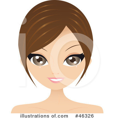 Royalty-Free (RF) Hair Style Clipart Illustration by Melisende Vector - Stock Sample #46326