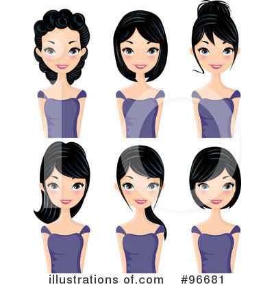 Hairstyle Clipart #96681 by Melisende Vector