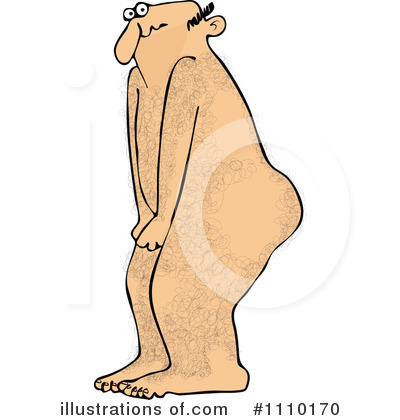 Royalty-Free (RF) Hairy Man Clipart Illustration by djart - Stock Sample #1110170