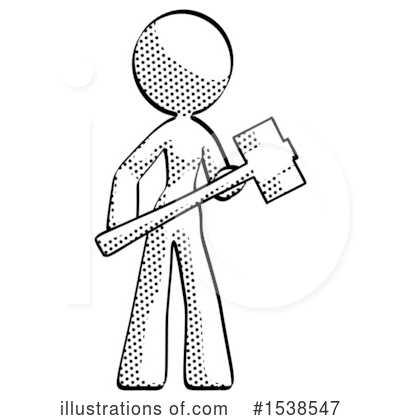 Royalty-Free (RF) Halftone Design Mascot Clipart Illustration by Leo Blanchette - Stock Sample #1538547