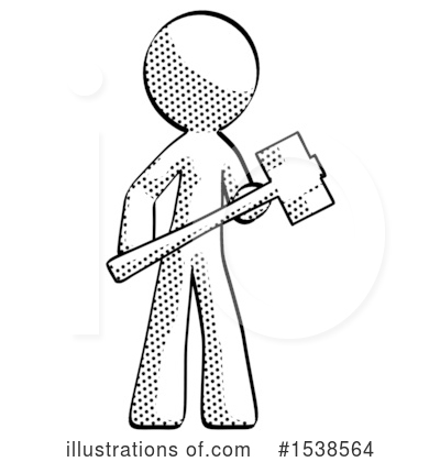Royalty-Free (RF) Halftone Design Mascot Clipart Illustration by Leo Blanchette - Stock Sample #1538564