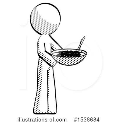 Royalty-Free (RF) Halftone Design Mascot Clipart Illustration by Leo Blanchette - Stock Sample #1538684