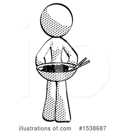 Royalty-Free (RF) Halftone Design Mascot Clipart Illustration by Leo Blanchette - Stock Sample #1538687