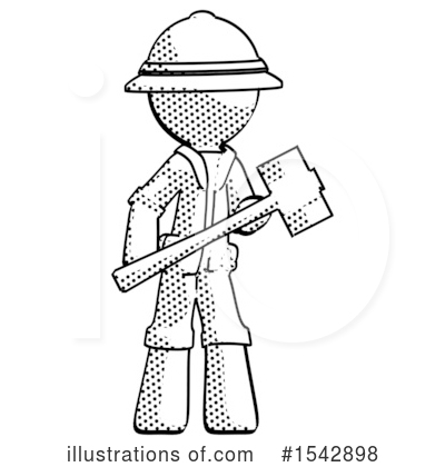 Royalty-Free (RF) Halftone Design Mascot Clipart Illustration by Leo Blanchette - Stock Sample #1542898