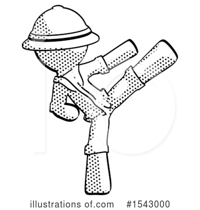 Royalty-Free (RF) Halftone Design Mascot Clipart Illustration by Leo Blanchette - Stock Sample #1543000