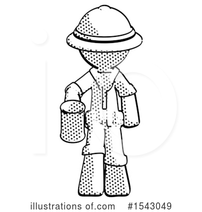 Royalty-Free (RF) Halftone Design Mascot Clipart Illustration by Leo Blanchette - Stock Sample #1543049