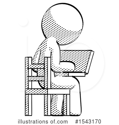 Royalty-Free (RF) Halftone Design Mascot Clipart Illustration by Leo Blanchette - Stock Sample #1543170