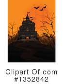 Halloween Castle Clipart #1352842 by Pushkin