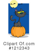 Halloween Cat Clipart #1212343 by Hit Toon