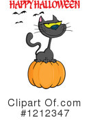 Halloween Cat Clipart #1212347 by Hit Toon