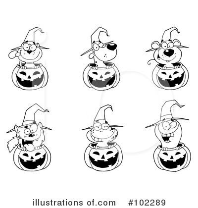 Royalty-Free (RF) Halloween Clipart Illustration by Hit Toon - Stock Sample #102289