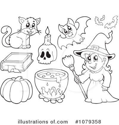 Royalty-Free (RF) Halloween Clipart Illustration by visekart - Stock Sample #1079358