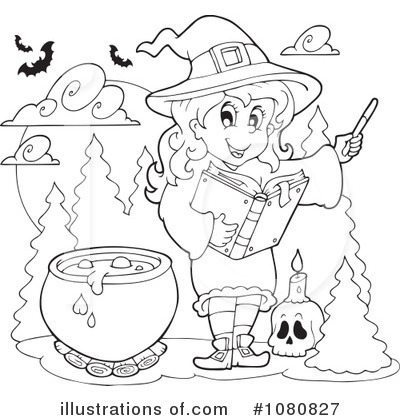 Royalty-Free (RF) Halloween Clipart Illustration by visekart - Stock Sample #1080827