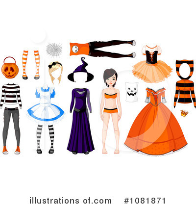 Paper Doll Clipart #1081871 by Pushkin