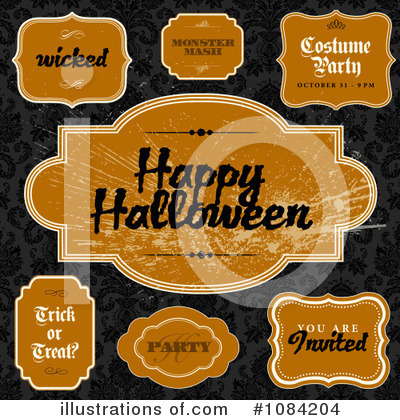 Royalty-Free (RF) Halloween Clipart Illustration by BestVector - Stock Sample #1084204