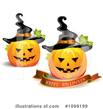 Royalty-Free (RF) Halloween Clipart Illustration by merlinul - Stock Sample #1099199