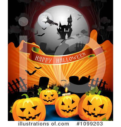 Royalty-Free (RF) Halloween Clipart Illustration by merlinul - Stock Sample #1099203