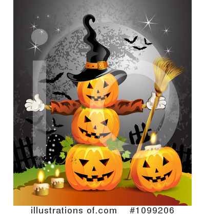 Royalty-Free (RF) Halloween Clipart Illustration by merlinul - Stock Sample #1099206
