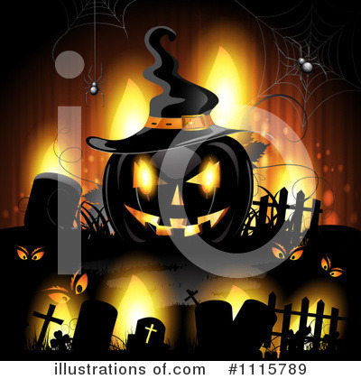 Royalty-Free (RF) Halloween Clipart Illustration by merlinul - Stock Sample #1115789