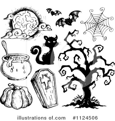 Royalty-Free (RF) Halloween Clipart Illustration by visekart - Stock Sample #1124506