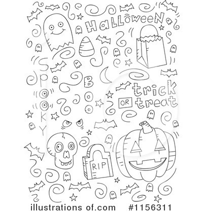 Royalty-Free (RF) Halloween Clipart Illustration by Cory Thoman - Stock Sample #1156311