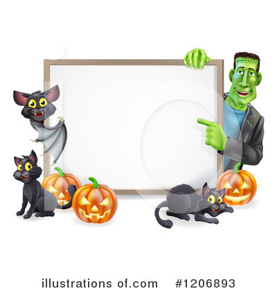 Royalty-Free (RF) Halloween Clipart Illustration by AtStockIllustration - Stock Sample #1206893