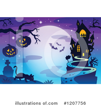 Royalty-Free (RF) Halloween Clipart Illustration by visekart - Stock Sample #1207756
