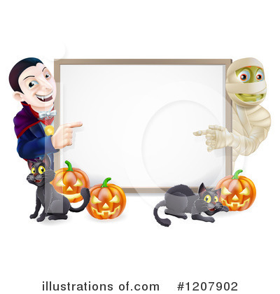 Royalty-Free (RF) Halloween Clipart Illustration by AtStockIllustration - Stock Sample #1207902