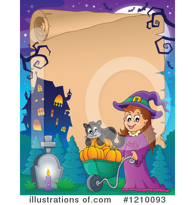 Royalty-Free (RF) Halloween Clipart Illustration by visekart - Stock Sample #1210093