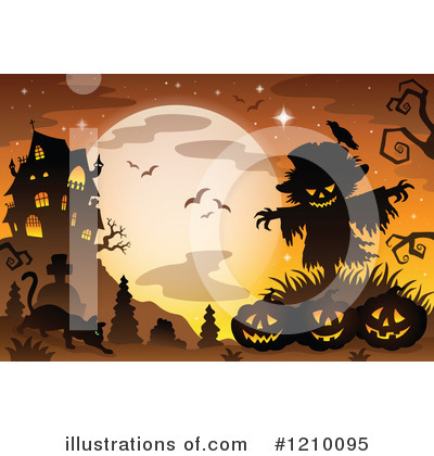 Royalty-Free (RF) Halloween Clipart Illustration by visekart - Stock Sample #1210095