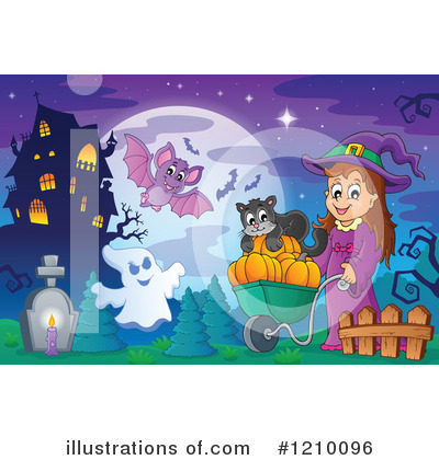 Royalty-Free (RF) Halloween Clipart Illustration by visekart - Stock Sample #1210096