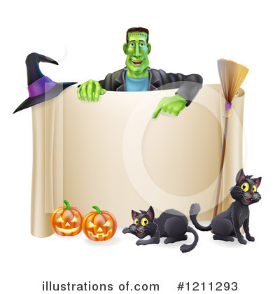 Royalty-Free (RF) Halloween Clipart Illustration by AtStockIllustration - Stock Sample #1211293
