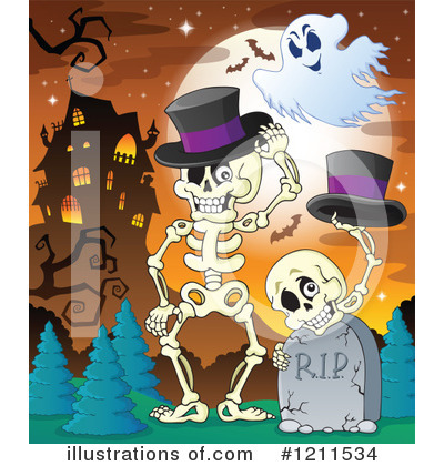 Royalty-Free (RF) Halloween Clipart Illustration by visekart - Stock Sample #1211534