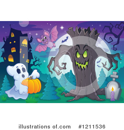 Royalty-Free (RF) Halloween Clipart Illustration by visekart - Stock Sample #1211536