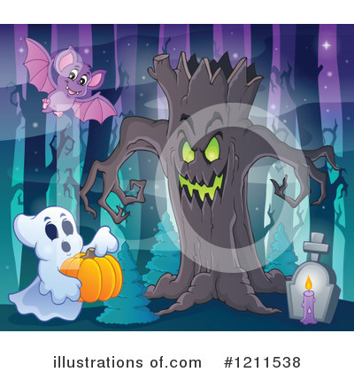 Royalty-Free (RF) Halloween Clipart Illustration by visekart - Stock Sample #1211538