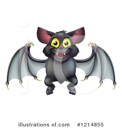 Flying Bats Clipart #1214855 by AtStockIllustration