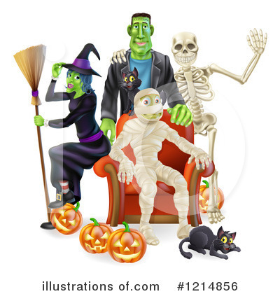 Royalty-Free (RF) Halloween Clipart Illustration by AtStockIllustration - Stock Sample #1214856